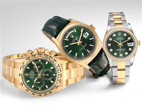 back of rolex watch green